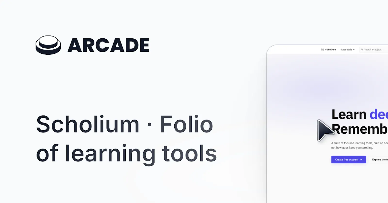 Scholium · Folio of learning tools screenshot 1