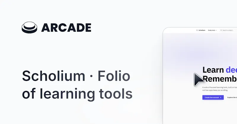 Scholium · Folio of learning tools screenshot 1