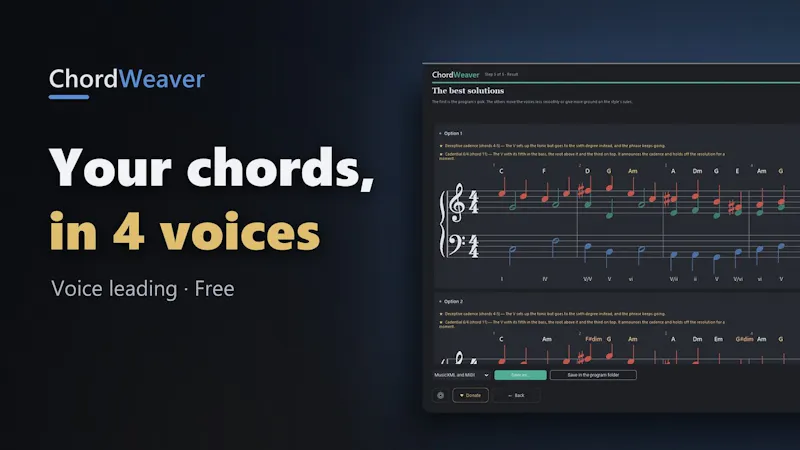 ChordWeaver screenshot 1 (video preview)