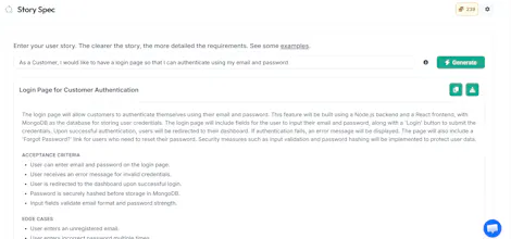 Story Spec gallery image