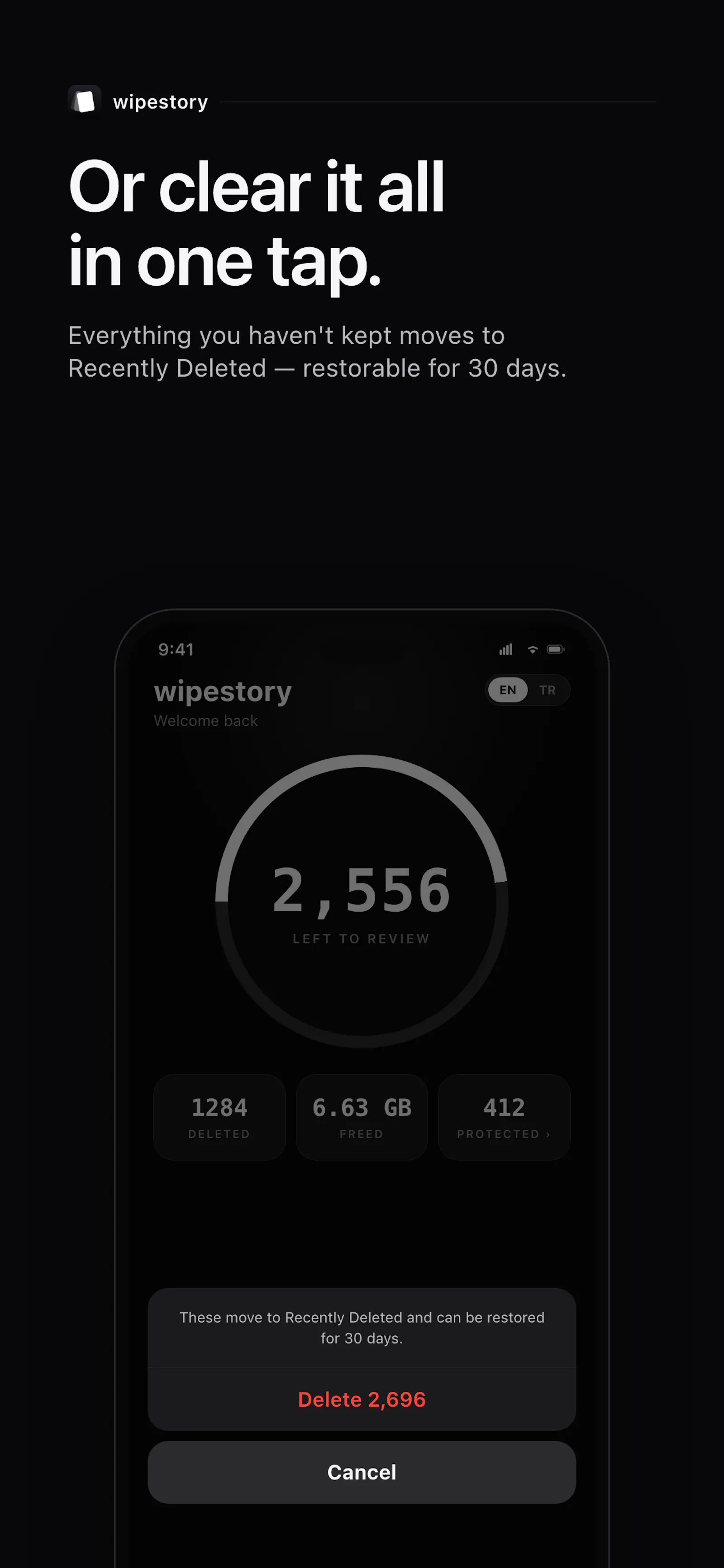 Wipestory screenshot 4