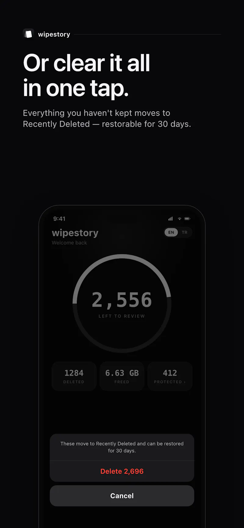 Wipestory screenshot 4
