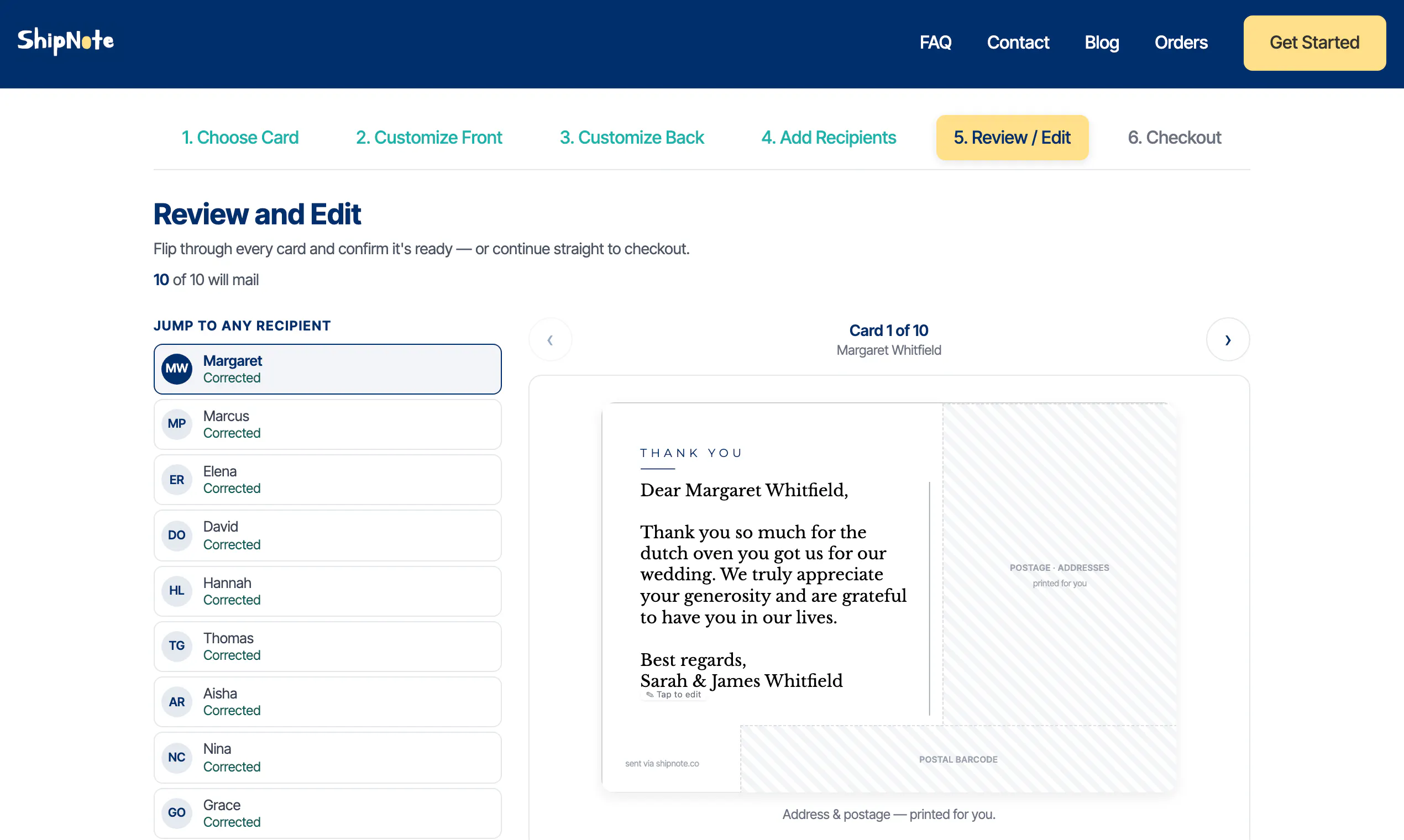 ShipNote screenshot