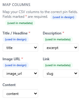 Csv2pin - Transforme sus CSV en impresionantes alfileres de Pinterest media 4
