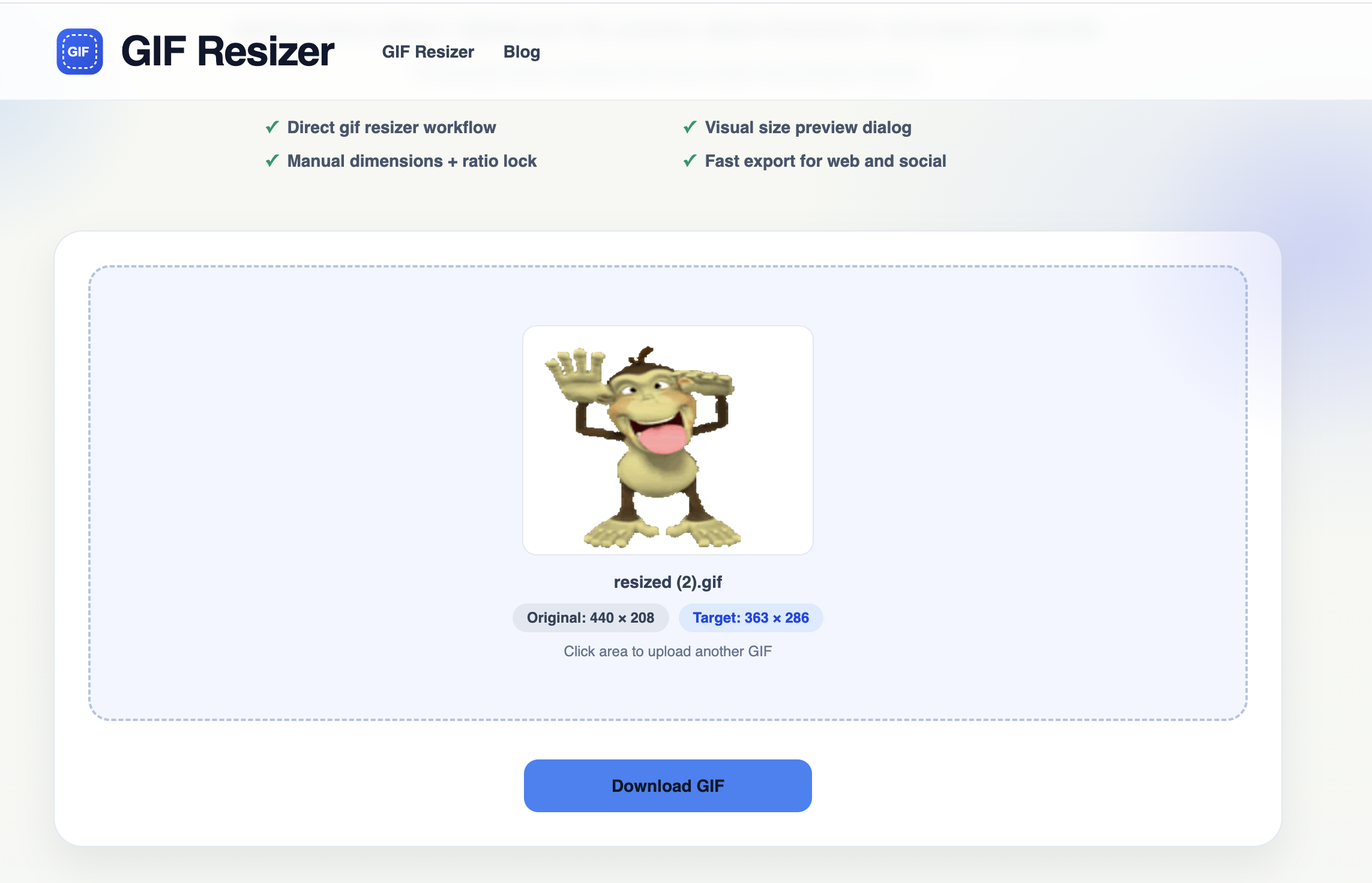GIF Resizer gallery image