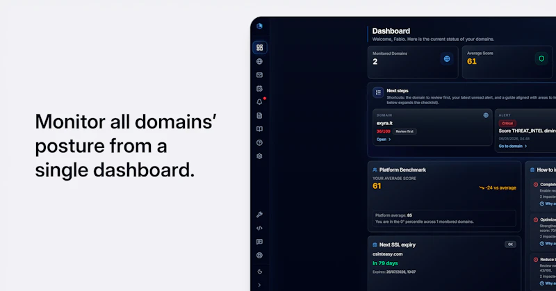 OSINTeasy – Domain Security Workspace screenshot 1