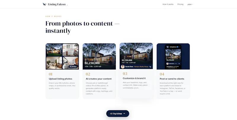 Listing Falcon screenshot 4