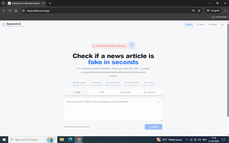 Satyavadi AI screenshot 1