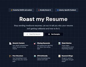 Roast your Resume with RoastGPT gallery image