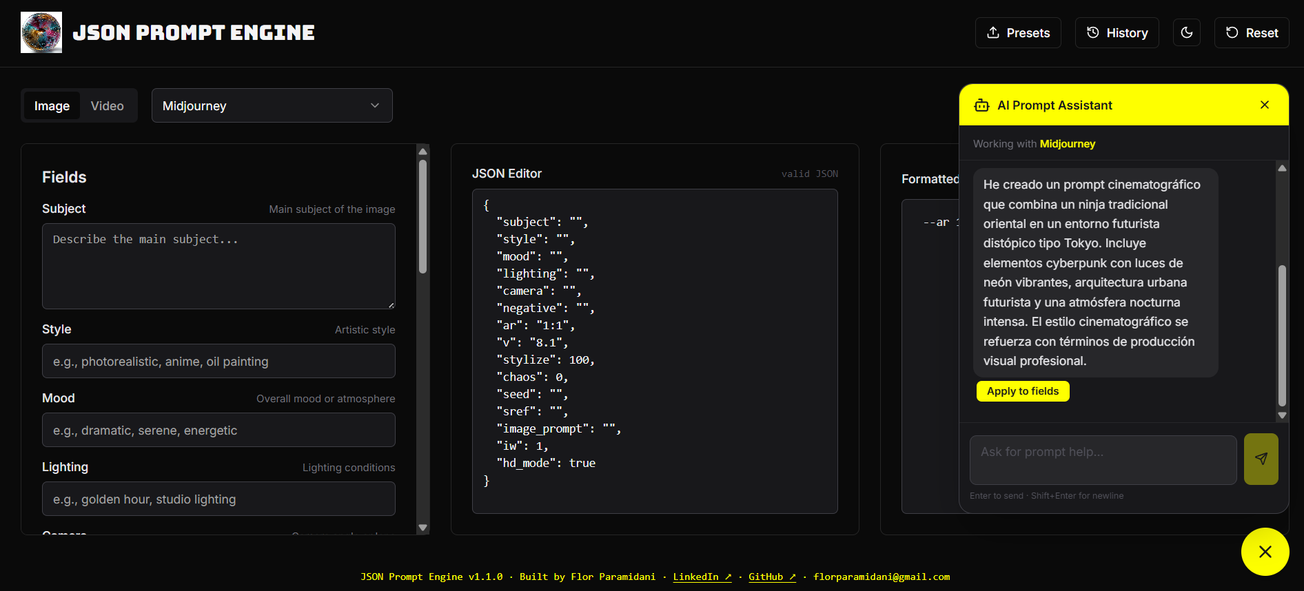 JSON Prompt Engine gallery image