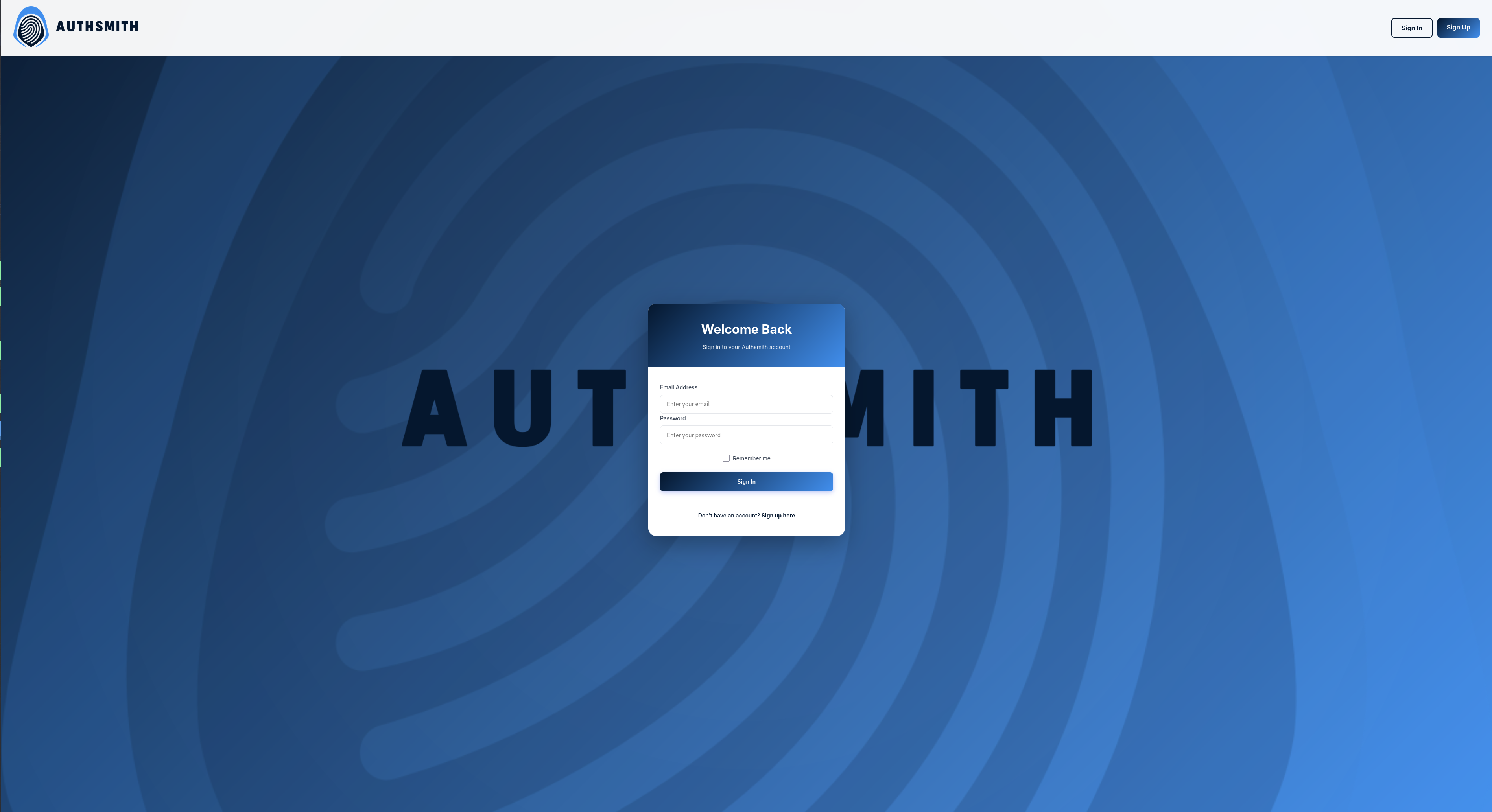 Authsmith authentication gallery image