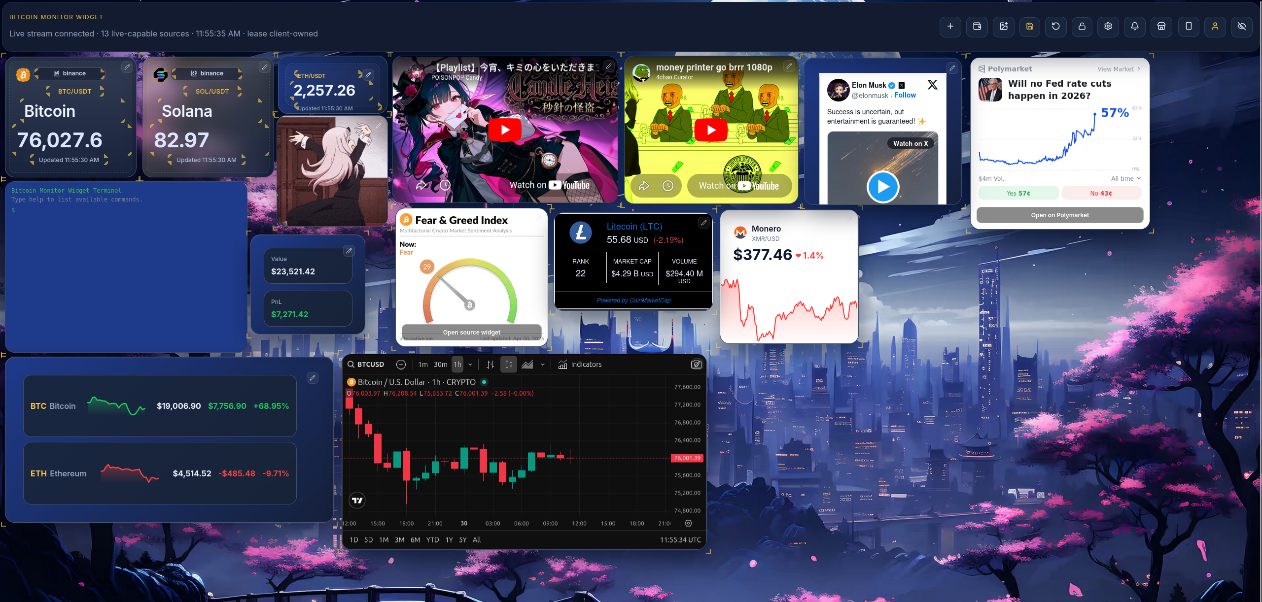 Bitcoin Monitor Widget gallery image