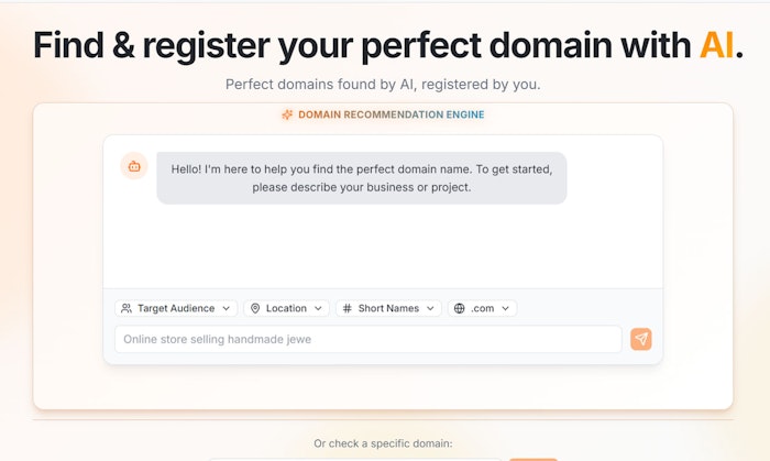Domain Recommendations Search Engine产品图