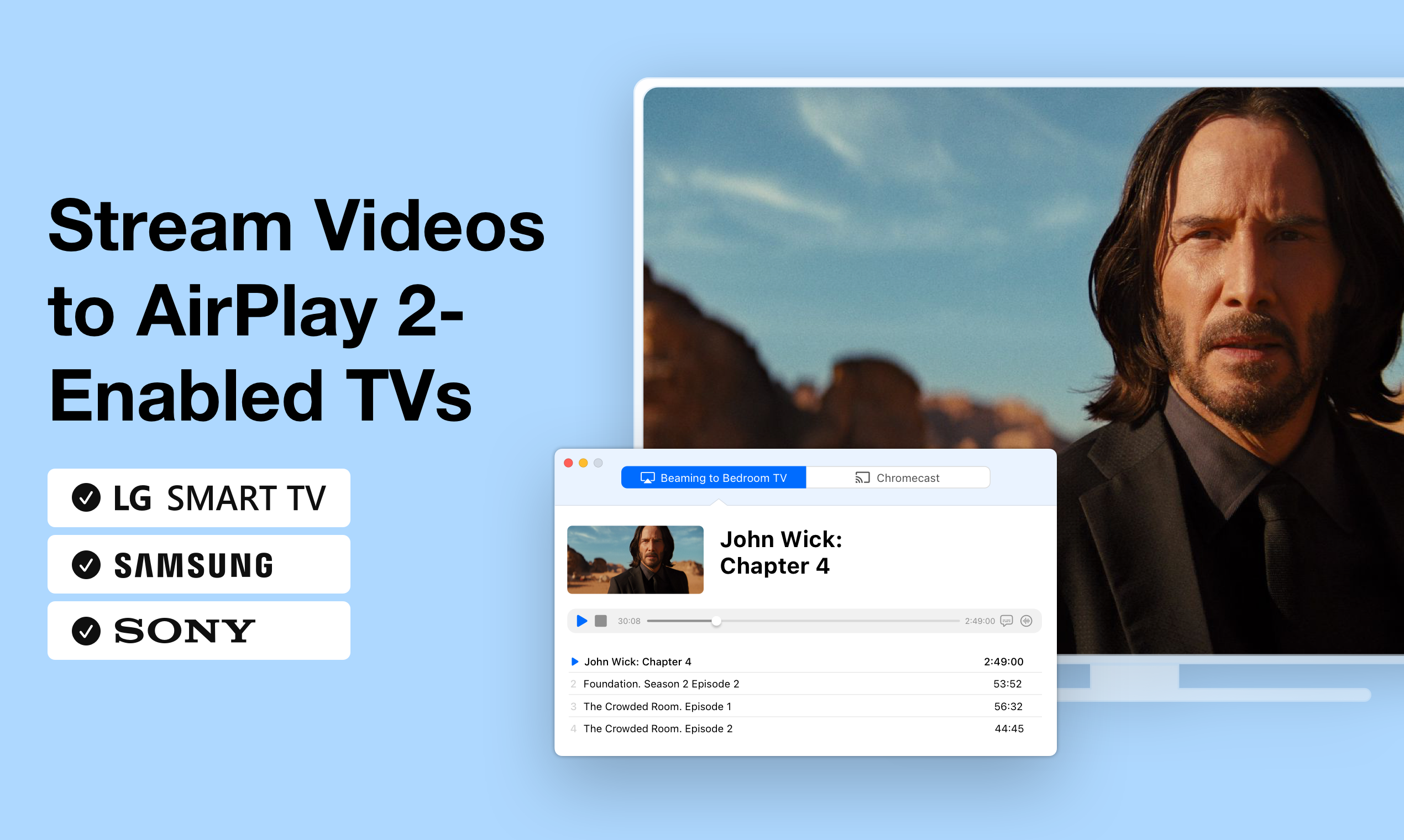 Beamer 4 - วิธีที่ดีกว่าในการสตรีมภาพยนตร์ใด ๆ จาก Mac ไปยัง Apple TV media 2