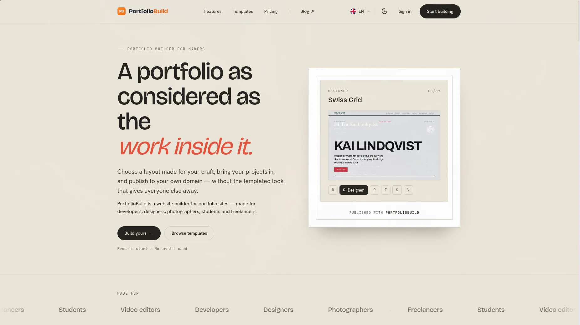 PortfolioBuild gallery image