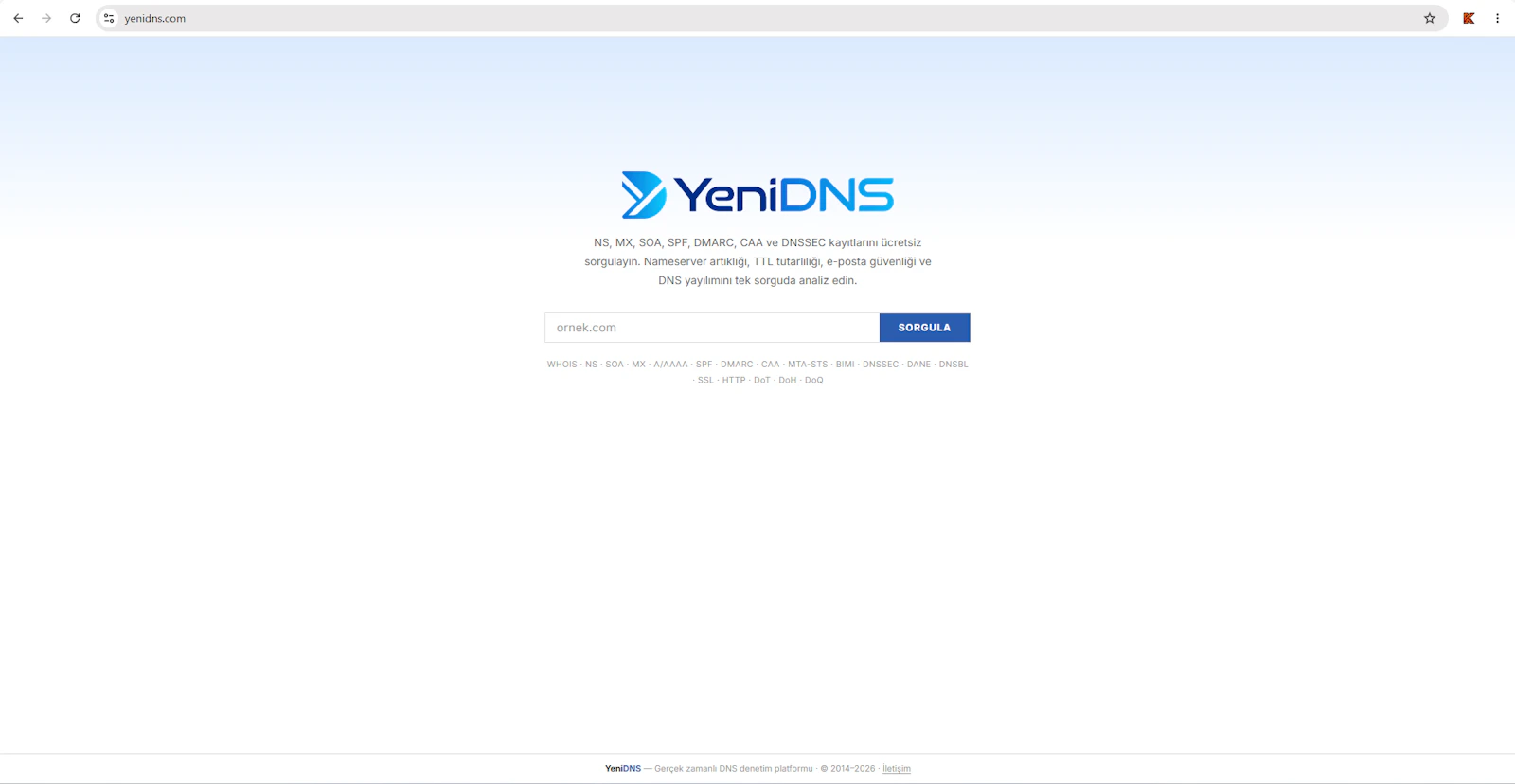 YeniDNS screenshot 1