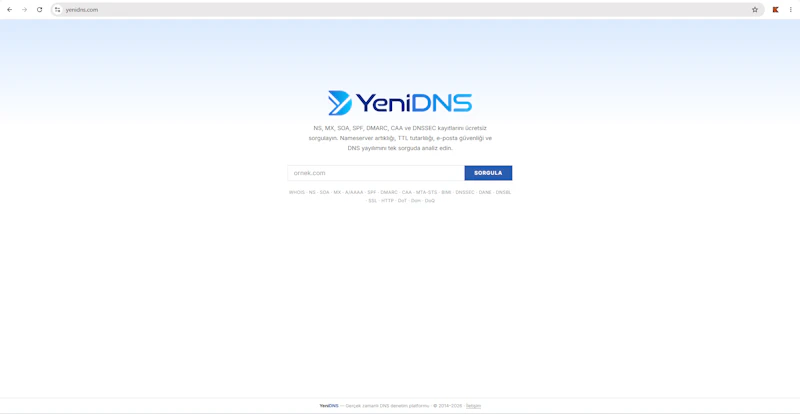 YeniDNS screenshot 1