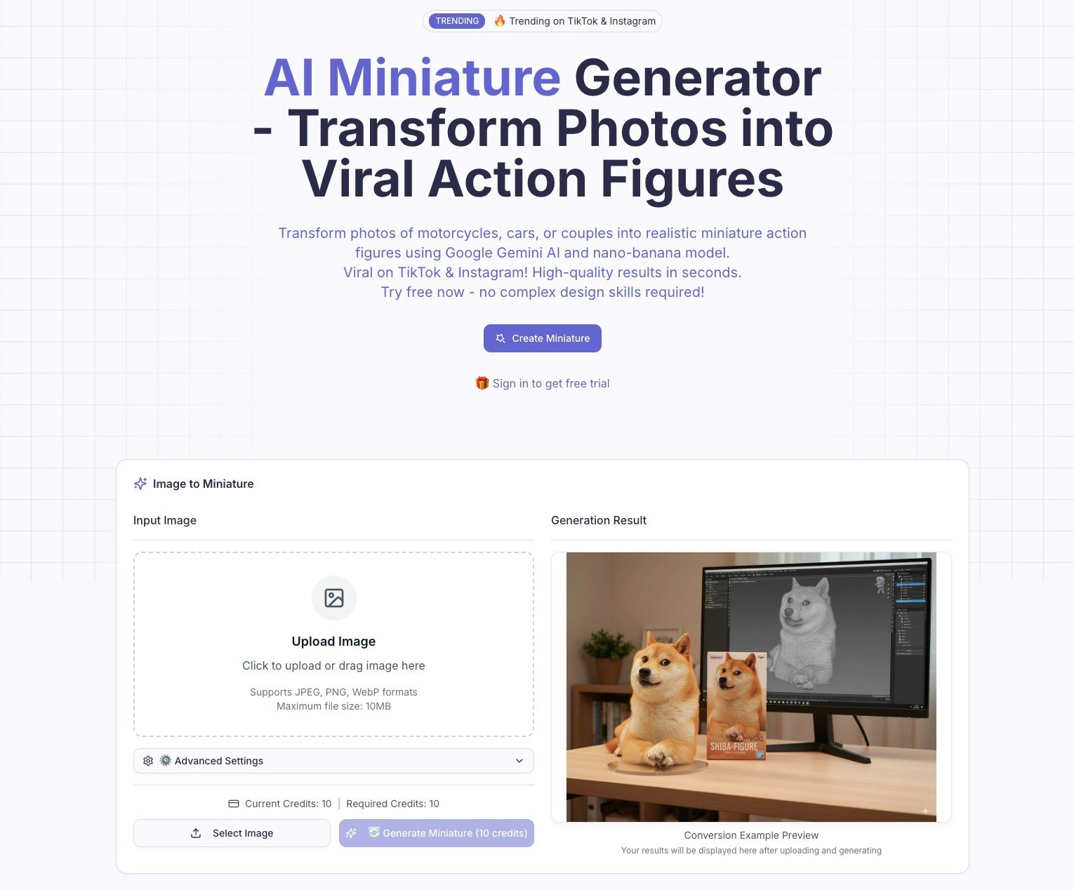 Media AI Miniatur - Mengubah gambar menjadi miniatur angka tindakan virus dengan AI 1