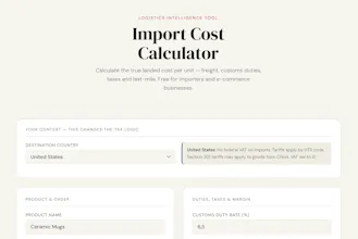 Import Cost Calculator gallery image
