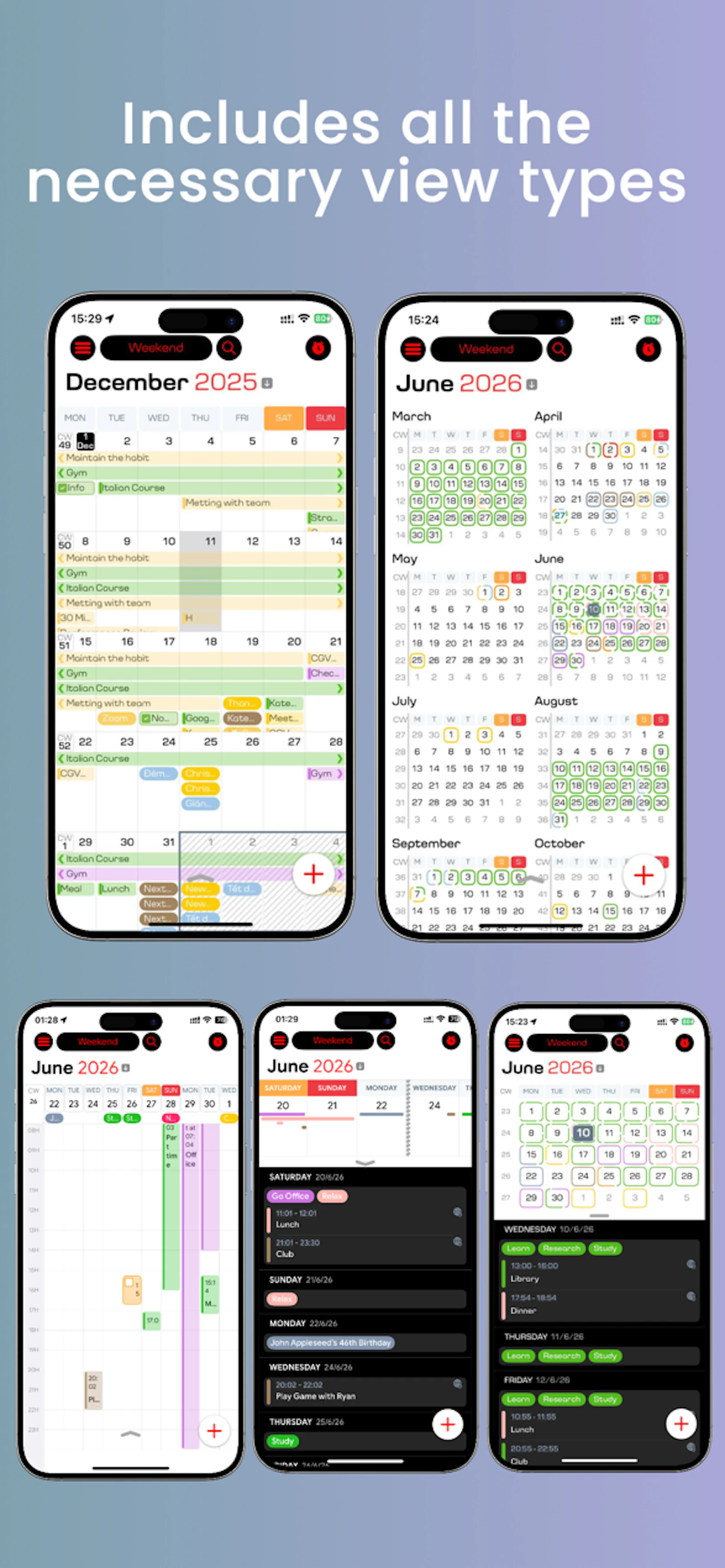 Color Calendar screenshot 2