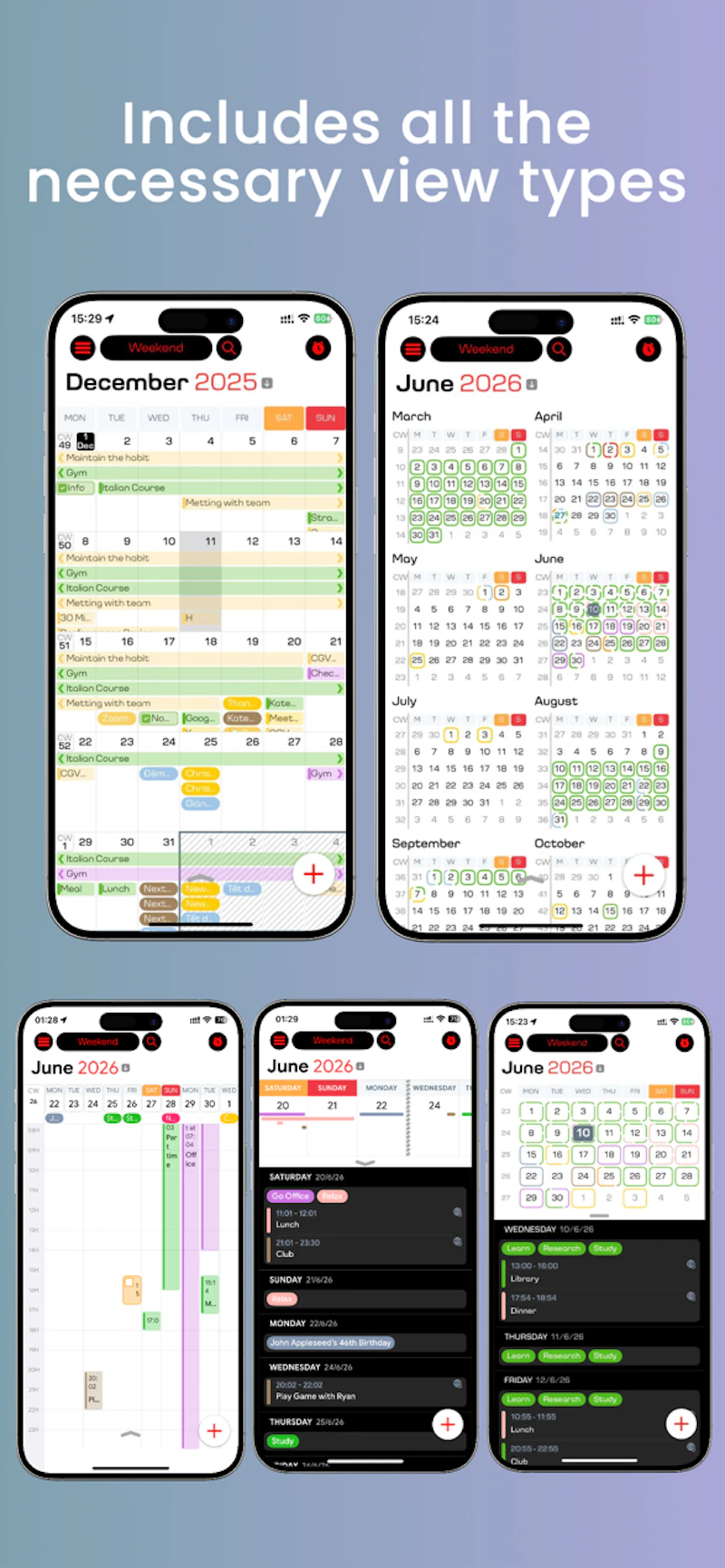 Color Calendar screenshot 2