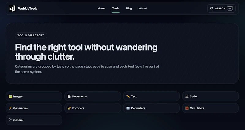 WebUpTools screenshot 2
