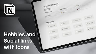 Resume Builder Notion Template gallery image