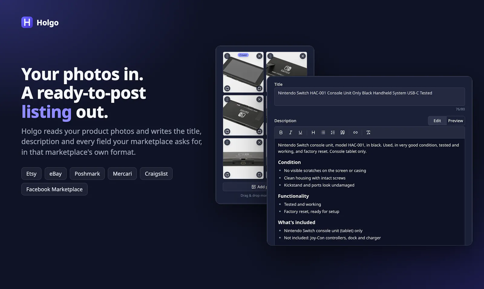 Holgo screenshot 2