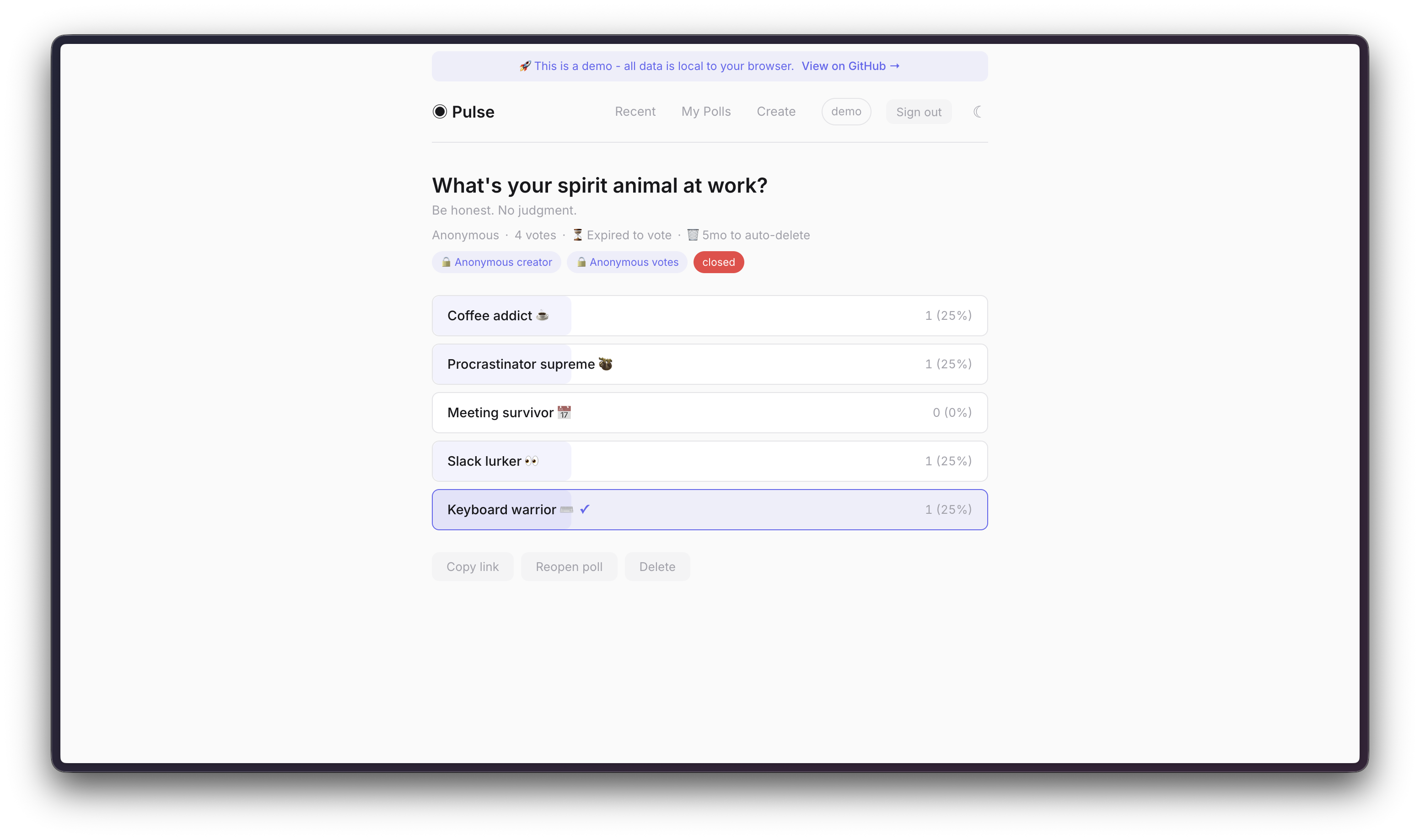 Pulse - Screenshot 2 showing product features and functionality