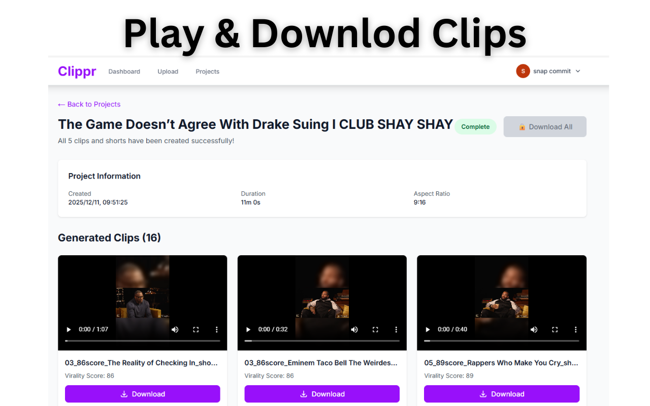 Clippr gallery image