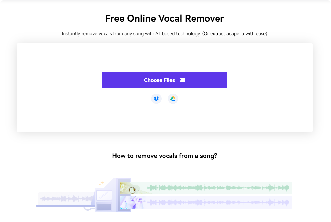 Media.io Remover vocal en línea gratis media 2
