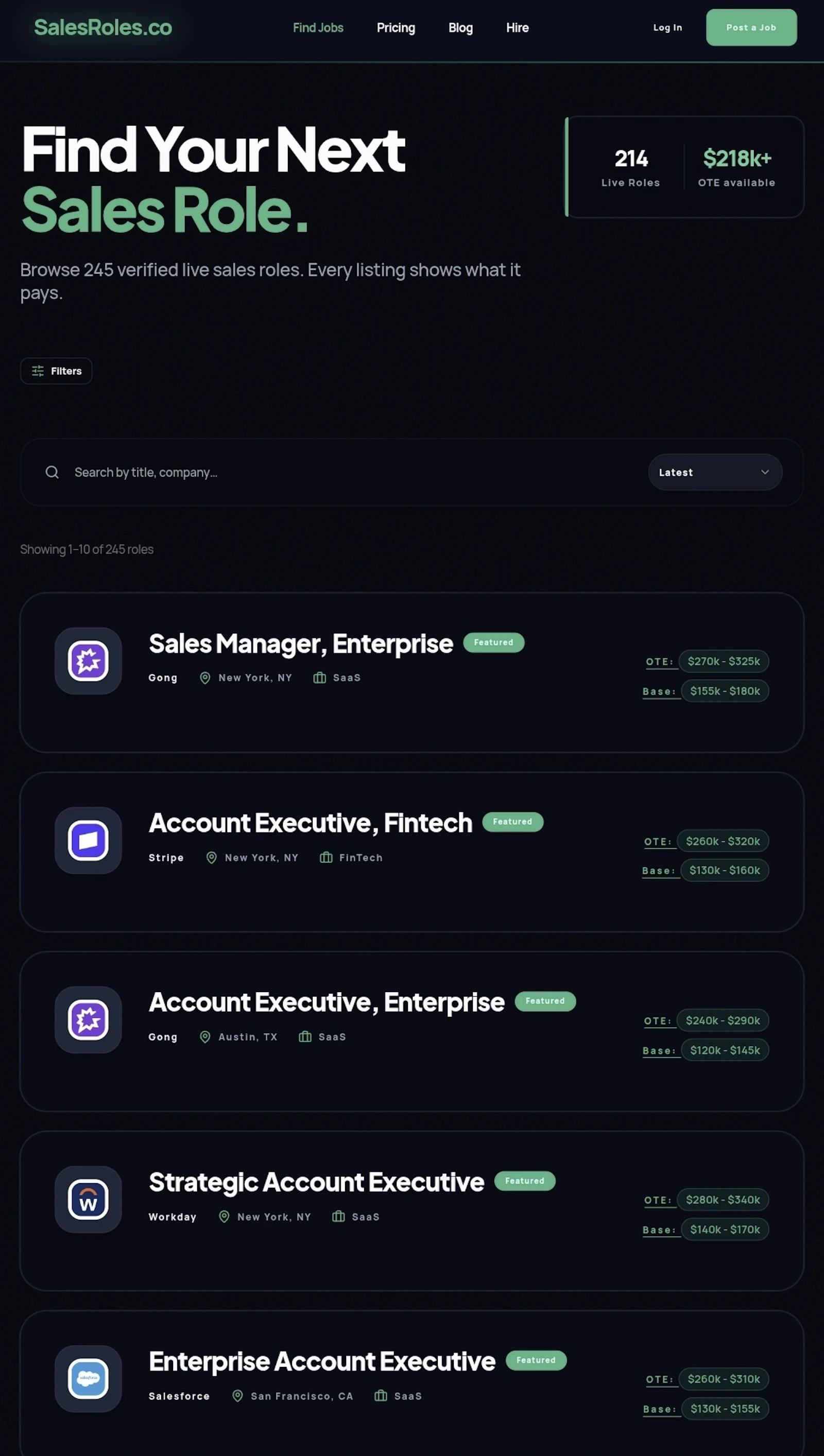 SalesRoles.co screenshot 2