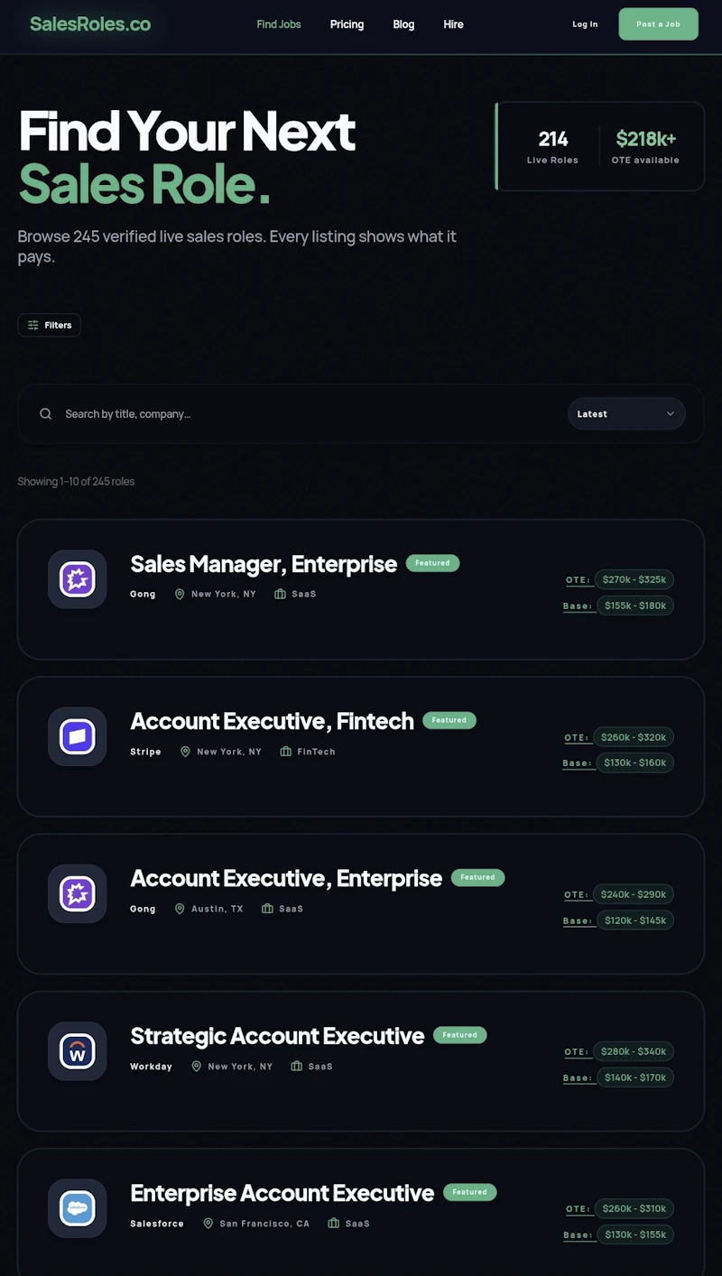 SalesRoles.co screenshot 2