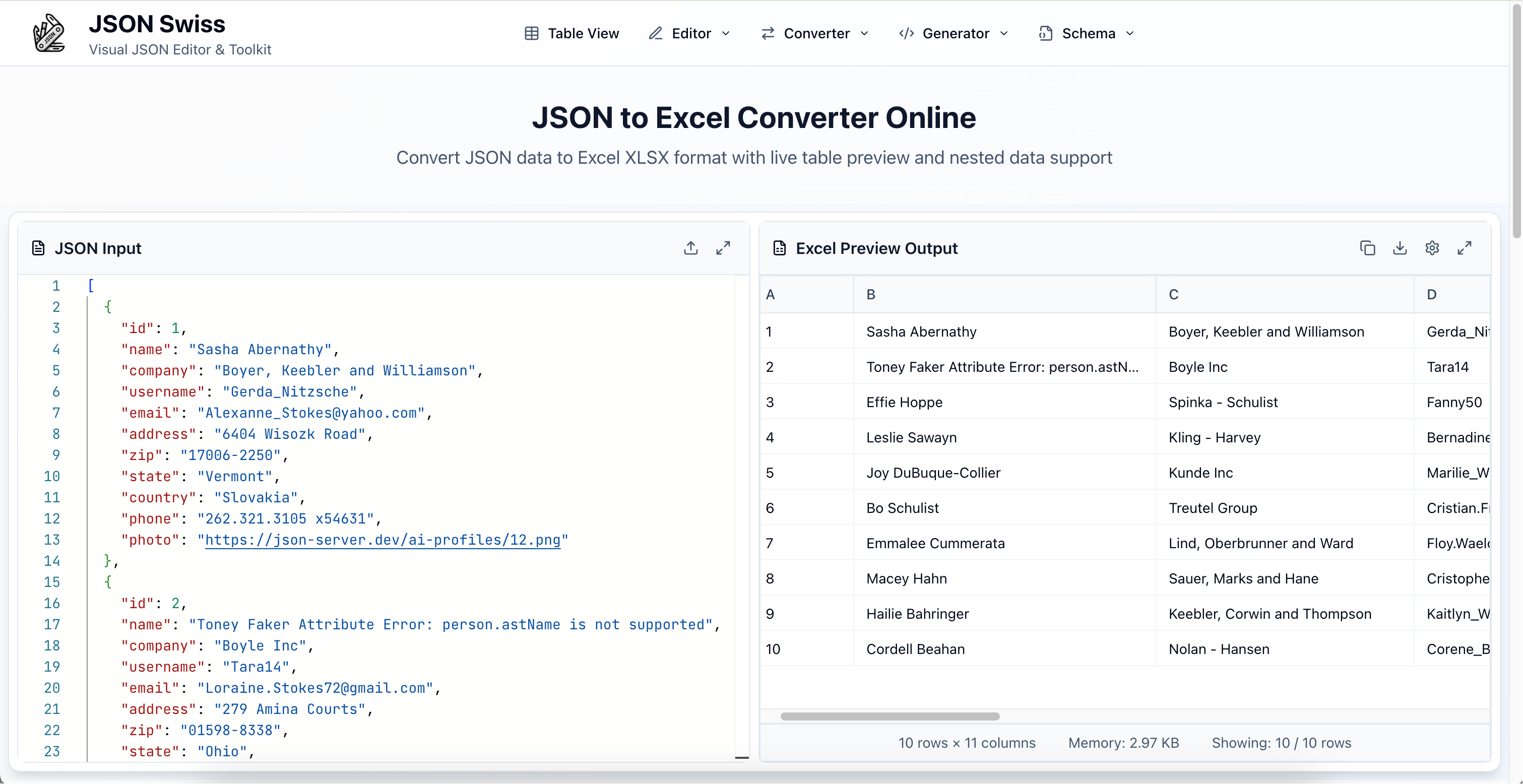 JSON Zwitsers media 8