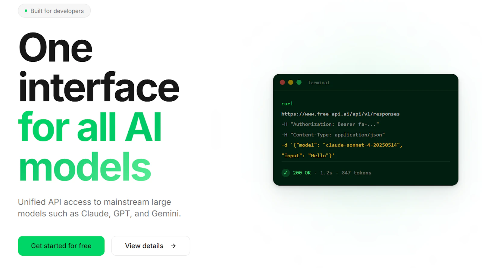 FreeAPI screenshot 1