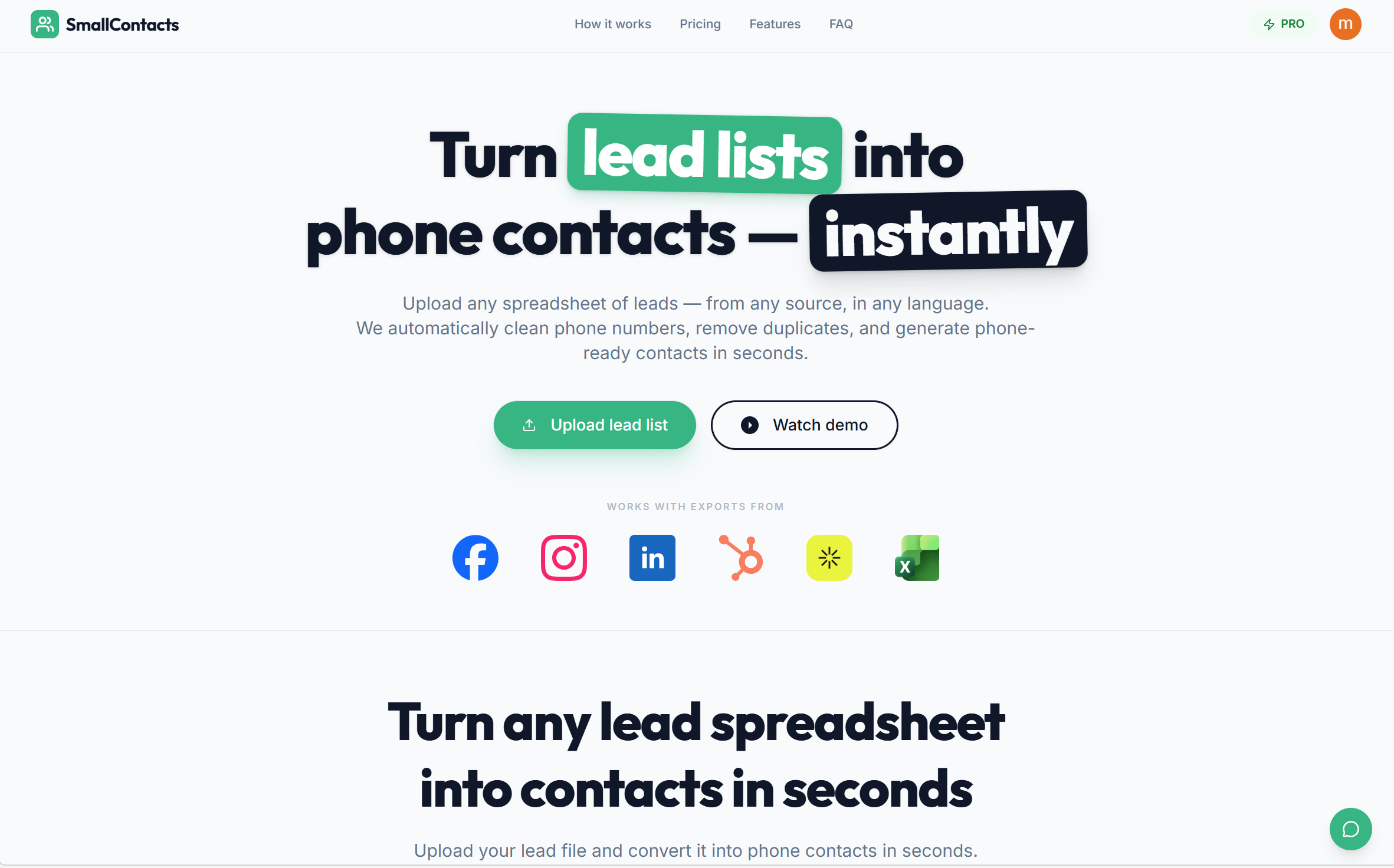 SmallContacts - Screenshot 2 showing product features and functionality