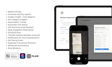 Notion Automated Finance tracker OS gallery image