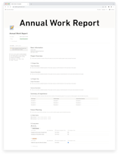Notion Annual Work Report gallery image