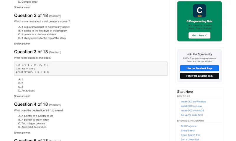 C Program Examples screenshot 2