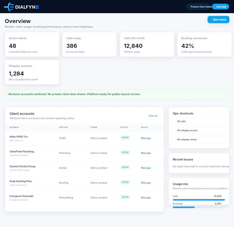Dialfyne screenshot 1