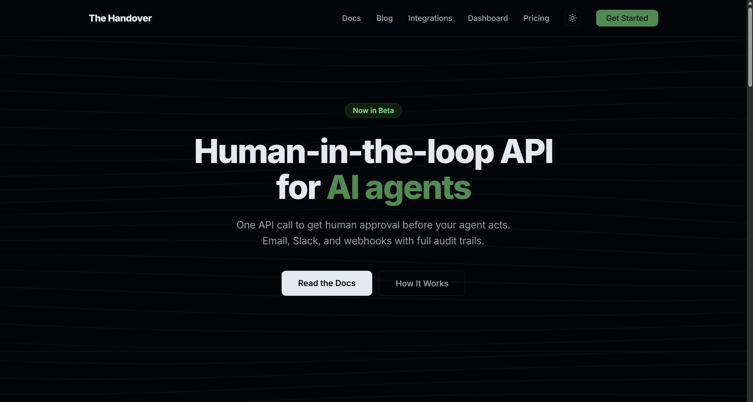 The Handover gallery image