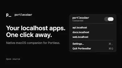 PortlessBar gallery image