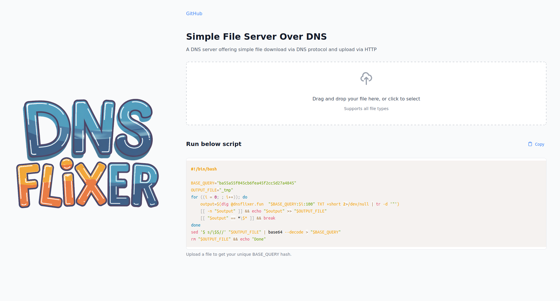 Mídia 1 de DNS Flixer - Servidor de arquivos sobre DNS