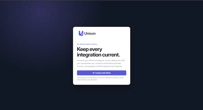 Unison: Self-Maintaining APIs screenshot 3