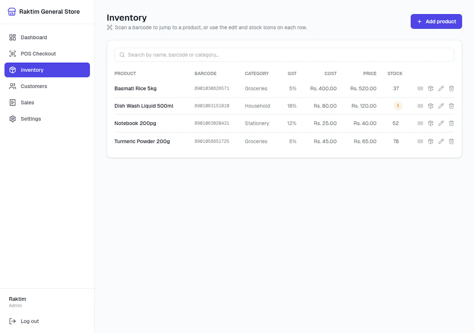 NodeDR POS screenshot 5