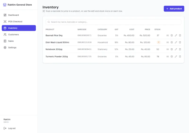 NodeDR POS screenshot 5