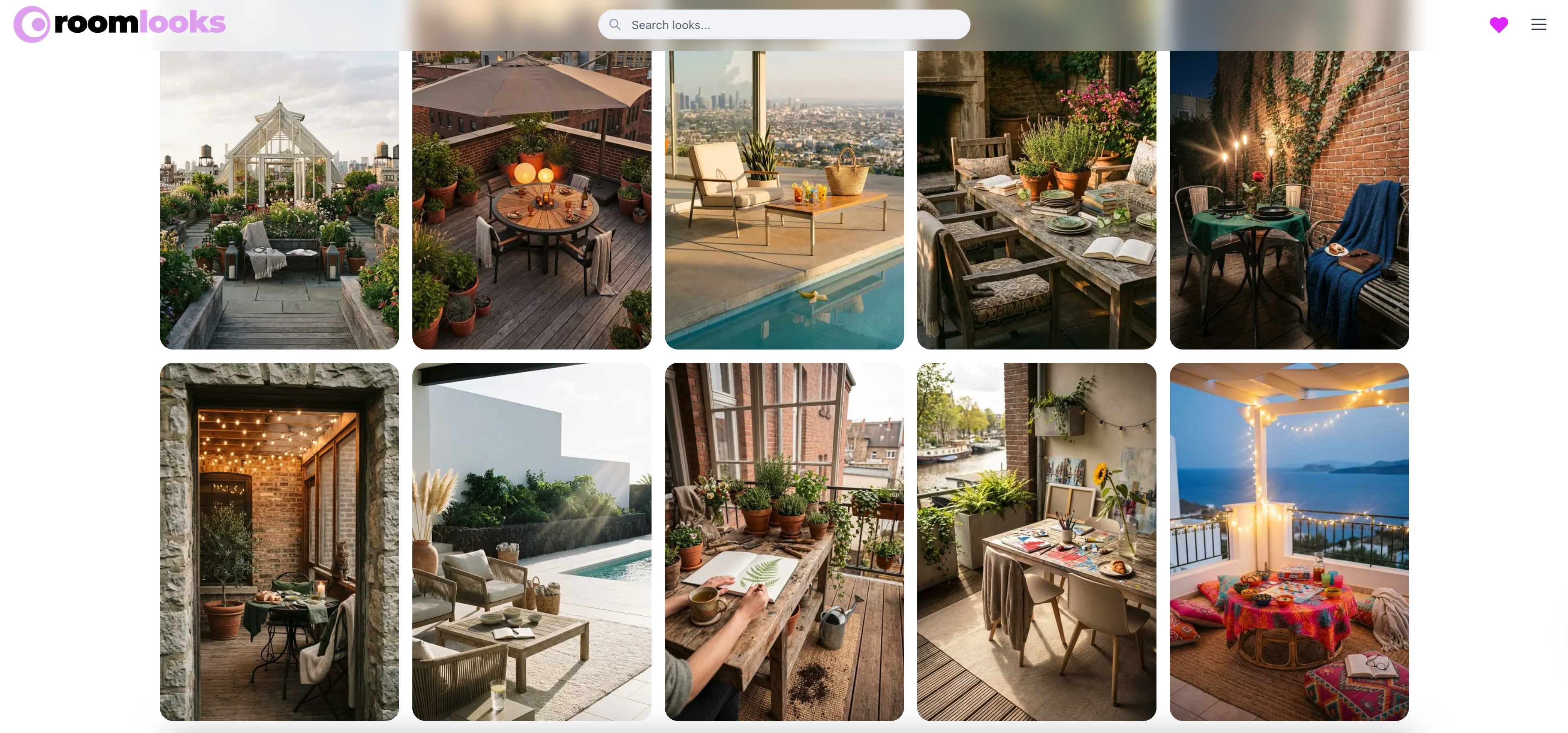 RoomLooks - Main product screenshot demonstrating key features and user interface