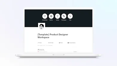 Product Designer Space - Notion Template gallery image