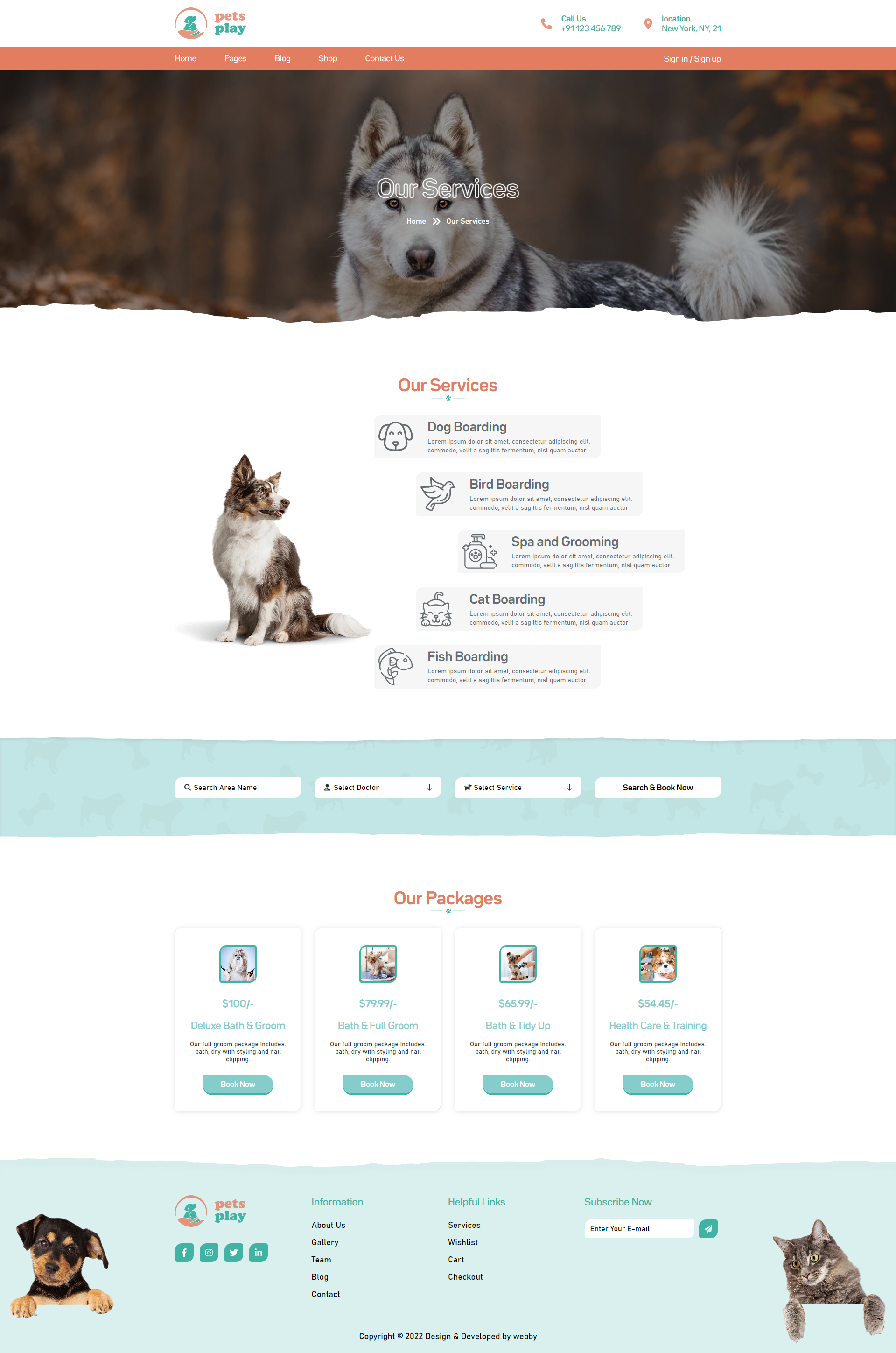 Pet Shop Website Template gallery image