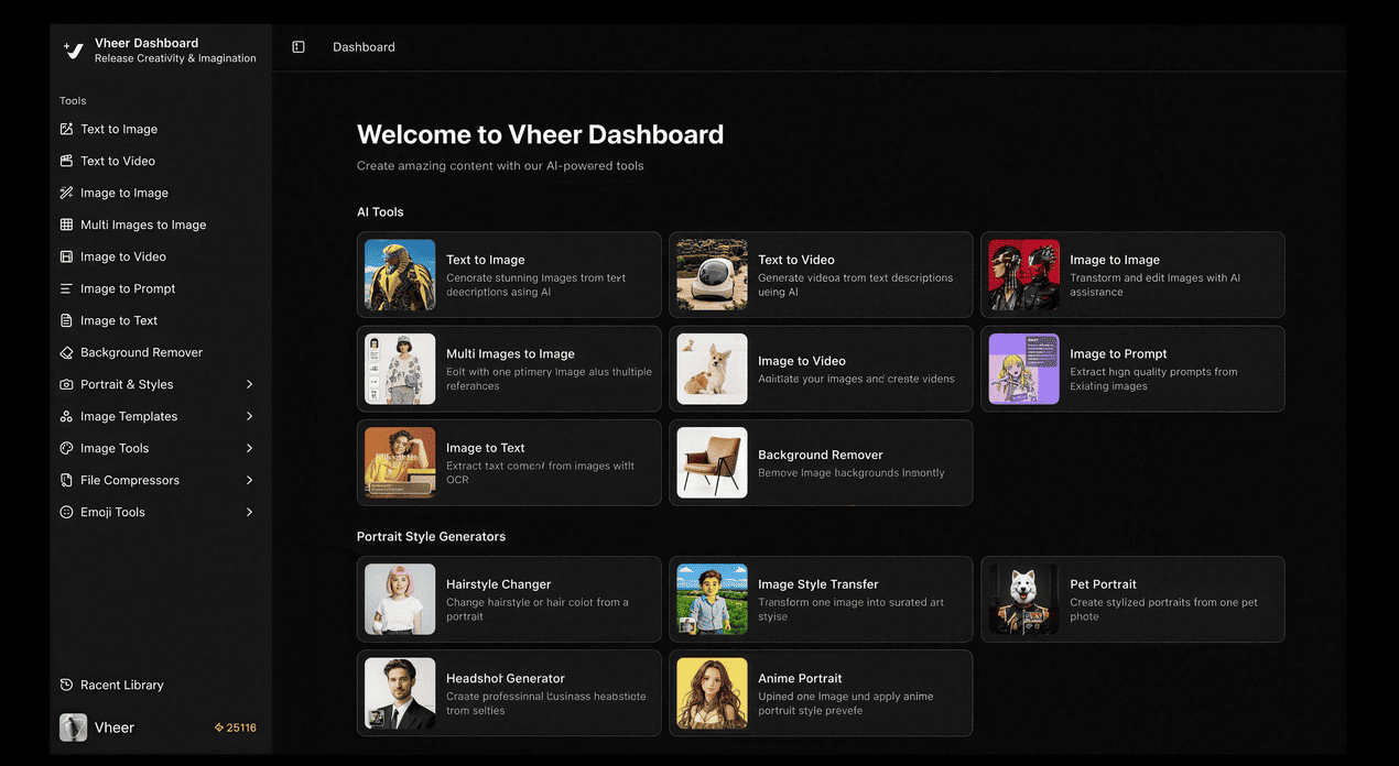 Vheer 2.0 - Workflow for Image & Video gallery image